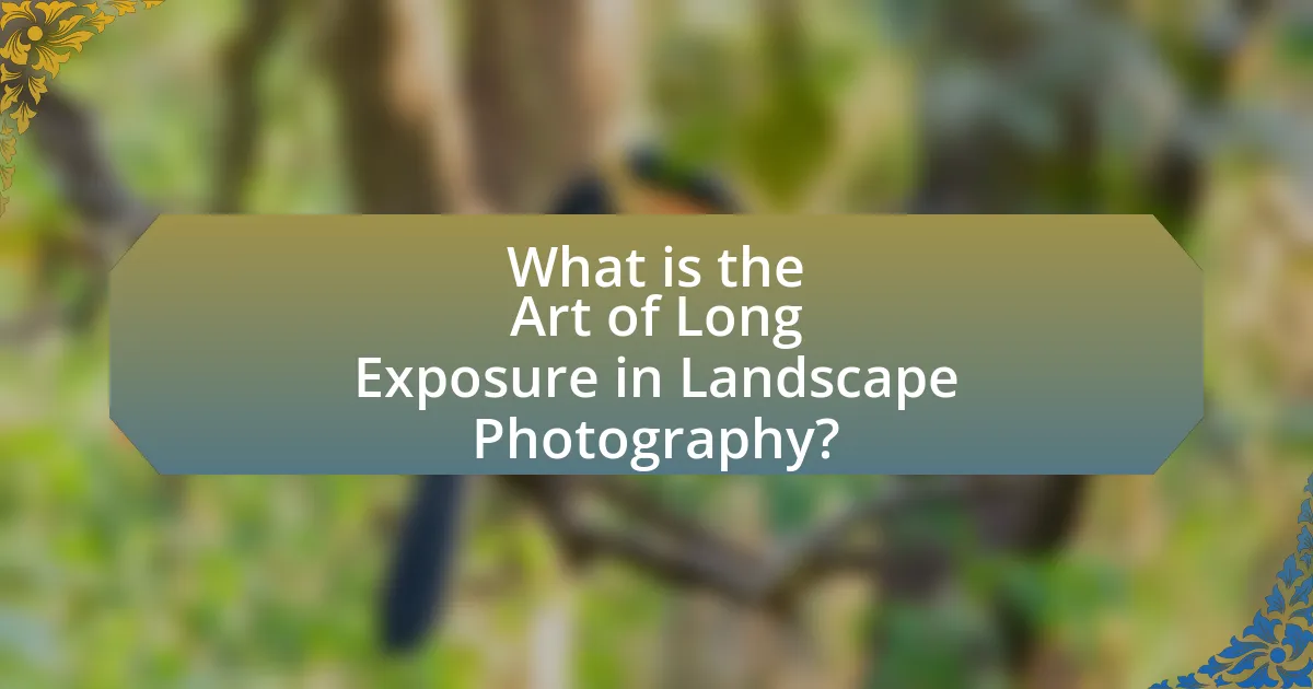 What is the Art of Long Exposure in Landscape Photography?